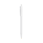Bolígrafo de plástico con mecanismo de clic y tinta azul Clic Stic BIC® vista ángulo frontal izquierdo