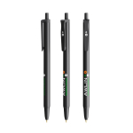 Bolígrafo de plástico con mecanismo de clic y tinta azul Clic Stic BIC® vista con impresión