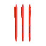Bolígrafo de plástico con mecanismo de clic y tinta azul Clic Stic BIC® vista con impresión