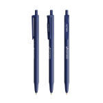 Bolígrafo de plástico con cuerpo de goma Softfeel® y tinta azul BIC®