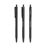 Bolígrafo de plástico con cuerpo de goma Softfeel® y tinta negra BIC®