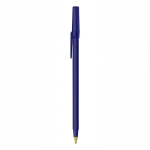 Bolígrafo de plástico de escritura suave con tinta azul Round Stic BIC®