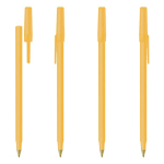 Bolígrafo de plástico de escritura suave con tinta azul Round Stic BIC®