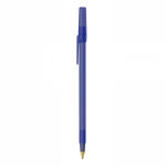 Bolígrafo de plástico de escritura suave con tinta azul Round Stic BIC®