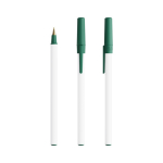 Bolígrafo de plástico diseño clásico y escritura negra Round Stic BIC® color verde oscuro
