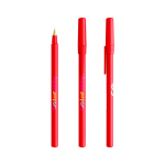 Bolígrafo de plástico diseño clásico y escritura negra Round Stic BIC®