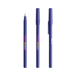 Bolígrafo de plástico diseño clásico y escritura negra Round Stic BIC®