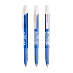Bolígrafo de plástico con pulsador retráctil y tinta azul BIC® color azul transparente
