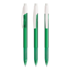 Portaminas de plástico con clip resistente y mecanismo retráctil BIC® color verde transparente