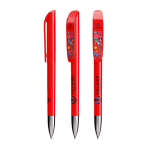Bolígrafo de plástico con detalle metálico cromado y tinta negra BIC®