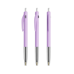 Bolígrafo de plástico retráctil y ergonómico con tinta azul BIC® color lila