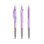 Bolígrafo de plástico retráctil y ergonómico con tinta azul BIC® color lila
