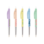 Bolígrafo de plástico retráctil y ergonómico con tinta azul BIC®