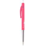 Bolígrafo de plástico retráctil y ergonómico con tinta azul BIC®