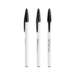 Bolígrafo de plástico con capuchón clásico y tinta negra Style BIC® color blanco/negro