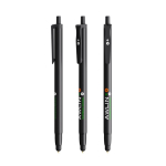 Bolígrafo de plástico con puntero táctil y tinta azul Clic Stic BIC® color negro