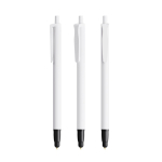 Bolígrafo de plástico con puntero táctil y tinta azul Clic Stic BIC® color blanco