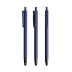 Bolígrafo de plástico con puntero táctil y tinta azul Clic Stic BIC® color azul marino