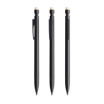Portaminas de plástico recargable con goma y 2 minas incluidas de 0,7mm BIC® color negro