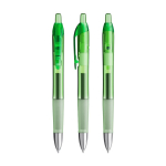 Bolígrafo de plástico retráctil con tinta azul Intensity® Gel Clic BIC® color verde transparente