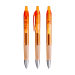 Bolígrafo de plástico retráctil con tinta azul Intensity® Gel Clic BIC® color naranja transparente