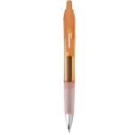 Bolígrafo de plástico retráctil con tinta negra Intensity® Gel Clic BIC® color naranja transparente
