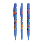 Bolígrafo de plástico con clip personalizable y tinta azul BIC® color azul