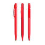 Bolígrafo de plástico con clip personalizable y tinta azul BIC® color rojo