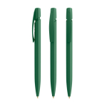 Bolígrafo de plástico con clip personalizable y tinta azul BIC® color verde