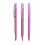 Bolígrafo de plástico con clip personalizable y tinta azul BIC® color lila