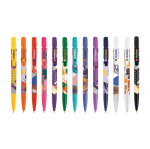 Bolígrafo de plástico con clip personalizable y tinta azul BIC®
