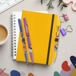 Bolígrafo de plástico con clip personalizable y tinta azul BIC®