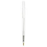 Bolígrafo de plástico con clip personalizable y tinta azul BIC®