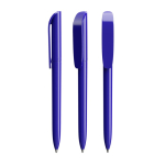 Bolígrafo de plástico con clip ancho y escritura azul BIC® color azul
