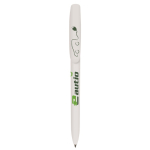 Bolígrafo de plástico con clip ancho y escritura azul BIC® vista trasera