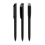 Bolígrafo de plástico con gran clip y tinta negra BIC® color negro