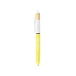 Bolígrafo de plástico con cuerpo amarillo y tinta de 4 colores Sun BIC® vista principal