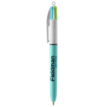 Bolígrafo de plástico con tinta de 4 colores novedosos BIC® color blanco