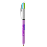 Bolígrafo de plástico con tinta de 4 colores novedosos BIC® color blanco