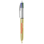 Bolígrafo de plástico de colores metálicos con tinta de 4 colores BIC®
