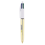 Bolígrafo de plástico de colores metálicos con tinta de 4 colores BIC® vista trasera