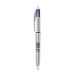 Bolígrafo de plástico de colores metálicos con tinta de 4 colores BIC® vista principal