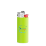 Mechero de plástico compacto con seguridad infantil BIC® J25 color verde lima