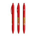 Bolígrafo de plástico de clic con perfil ancho y tinta negra Wide Body BIC® color rojo