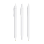 Bolígrafo de plástico de clic con perfil ancho y tinta negra Wide Body BIC® color blanco
