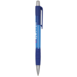 Bolígrafo de plástico translúcido y tinta azul Striped Grip BIC® color azul