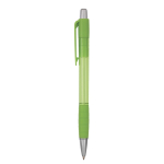 Bolígrafo de plástico translúcido y tinta azul Striped Grip BIC® color verde lima