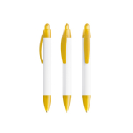 Bolígrafo de plástico con impresión 360º y tinta azul Wide Body Mini BIC® color amarillo transparente