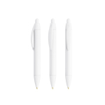 Bolígrafo de plástico con impresión 360º y tinta negra Wide Body Mini BIC® color blanco