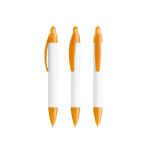 Bolígrafo de plástico con impresión 360º y tinta negra Wide Body Mini BIC® color naranja transparente